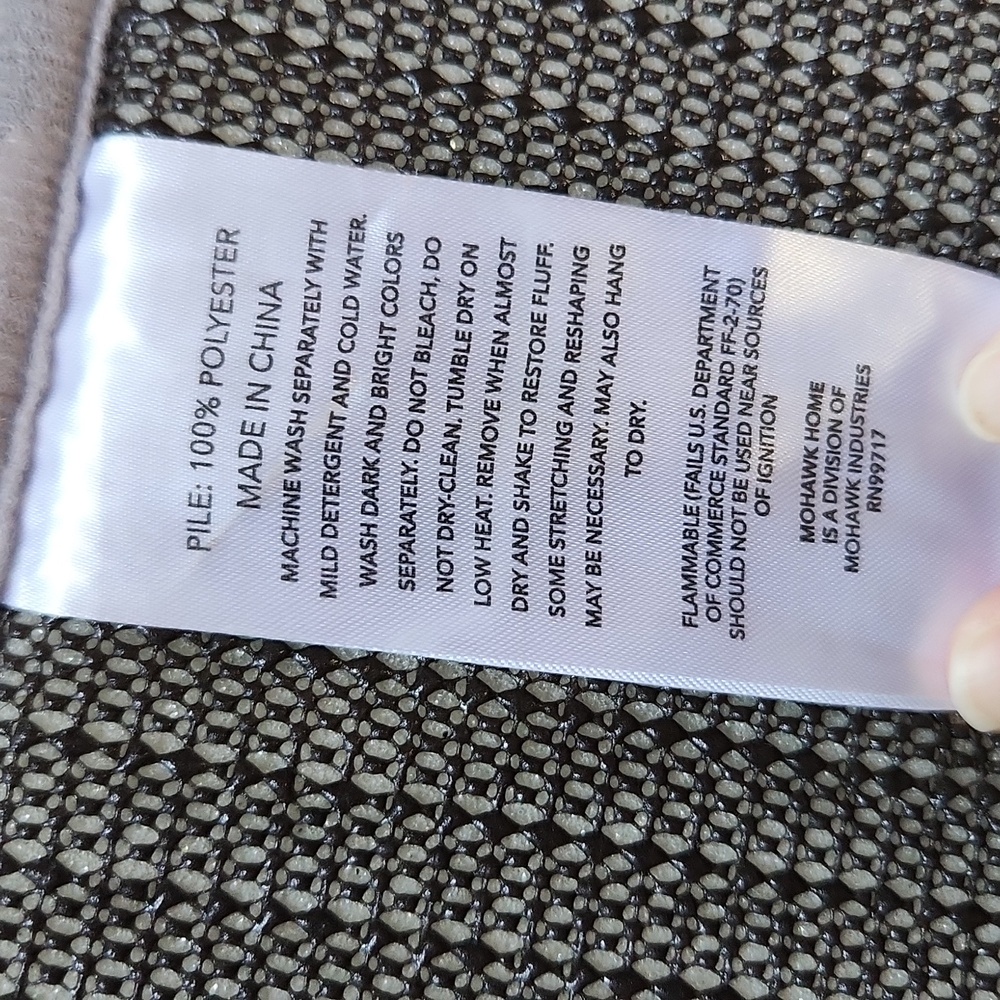 Striped Pattern Grey Soft Bathroom Rug - Picture 4 of 6